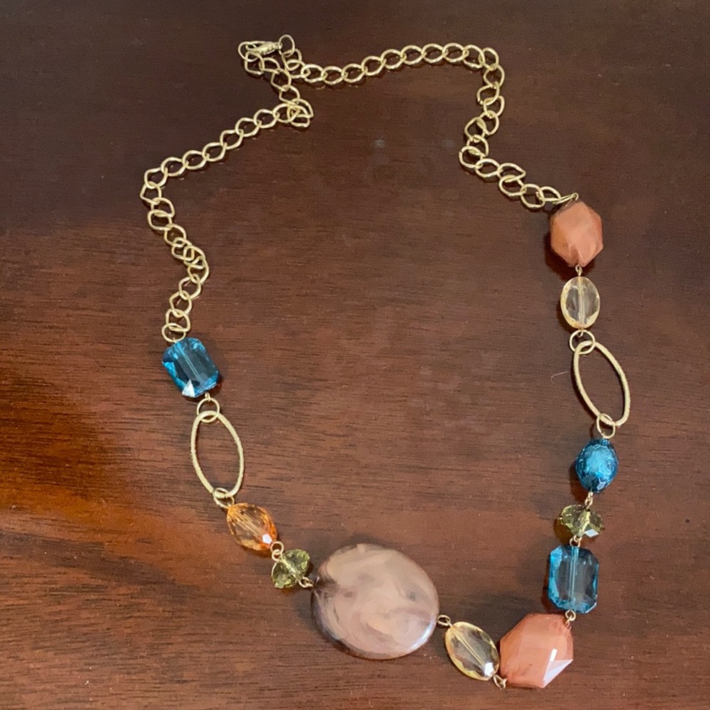 Multi-colored beaded necklace